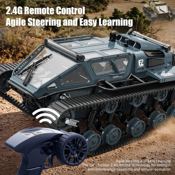 1/12 Military Tracked Off-Road Remote Control Tank - JJY38