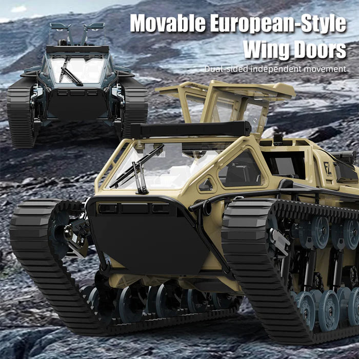 1/12 Military Tracked Off-Road Remote Control Tank - JJY38