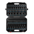 87-Piece 1/2" & 3/8" Chrome-Molybdenum Steel Impact Socket Set